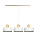 Emibig Pendant Torin Steel White | Suitable for 3x E27 - Max 15W